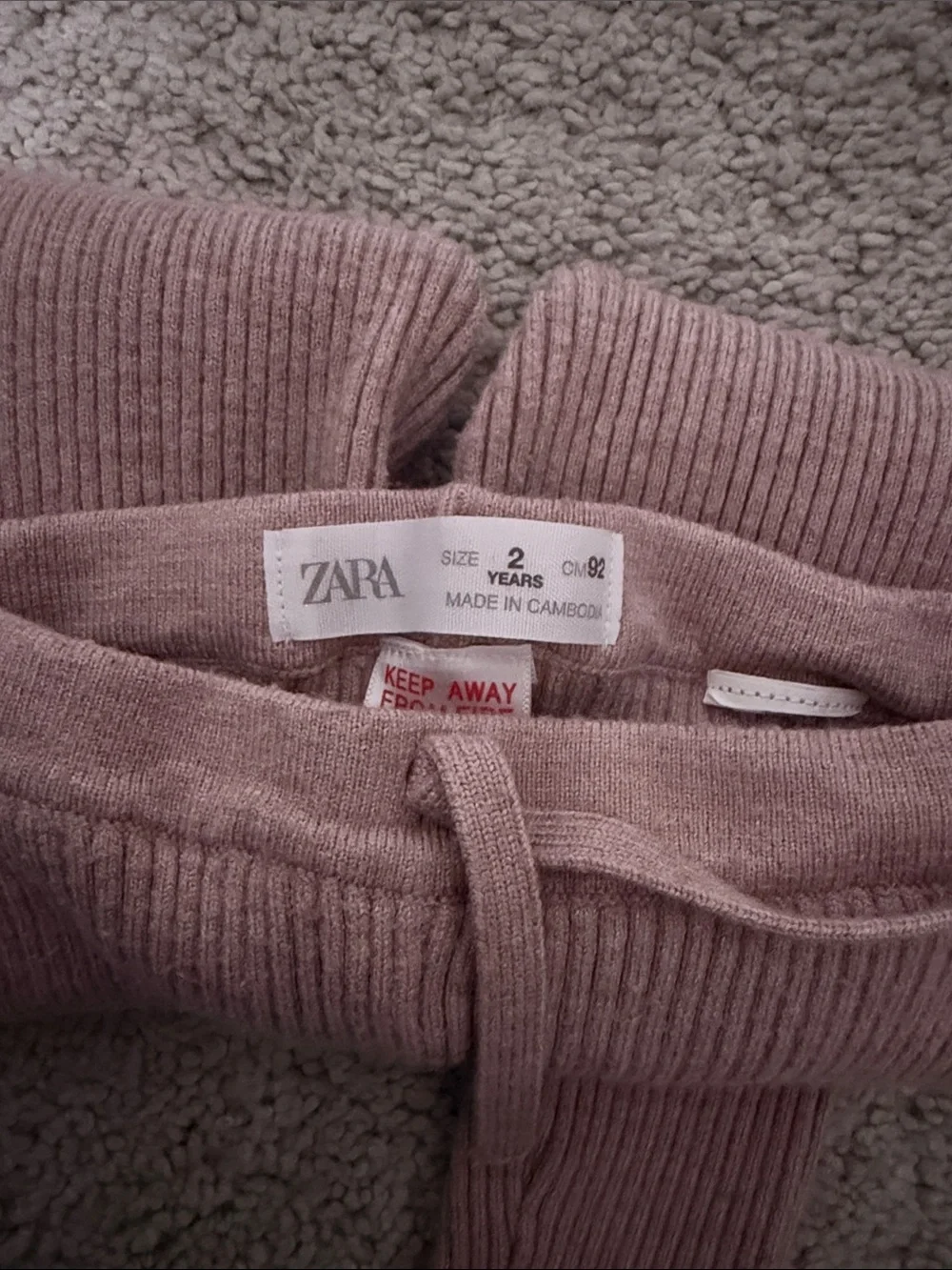 Zara toddler sweater leggings